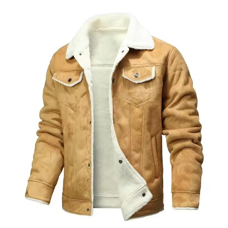 Men's Suede Trucker Jacket