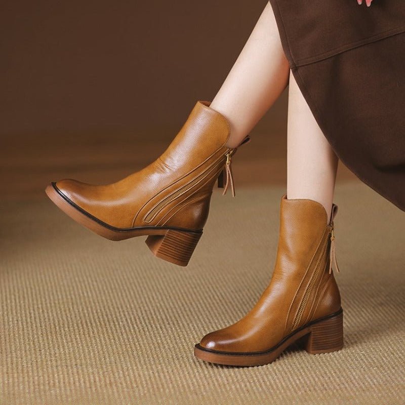 Women's Leather Ankle Boots