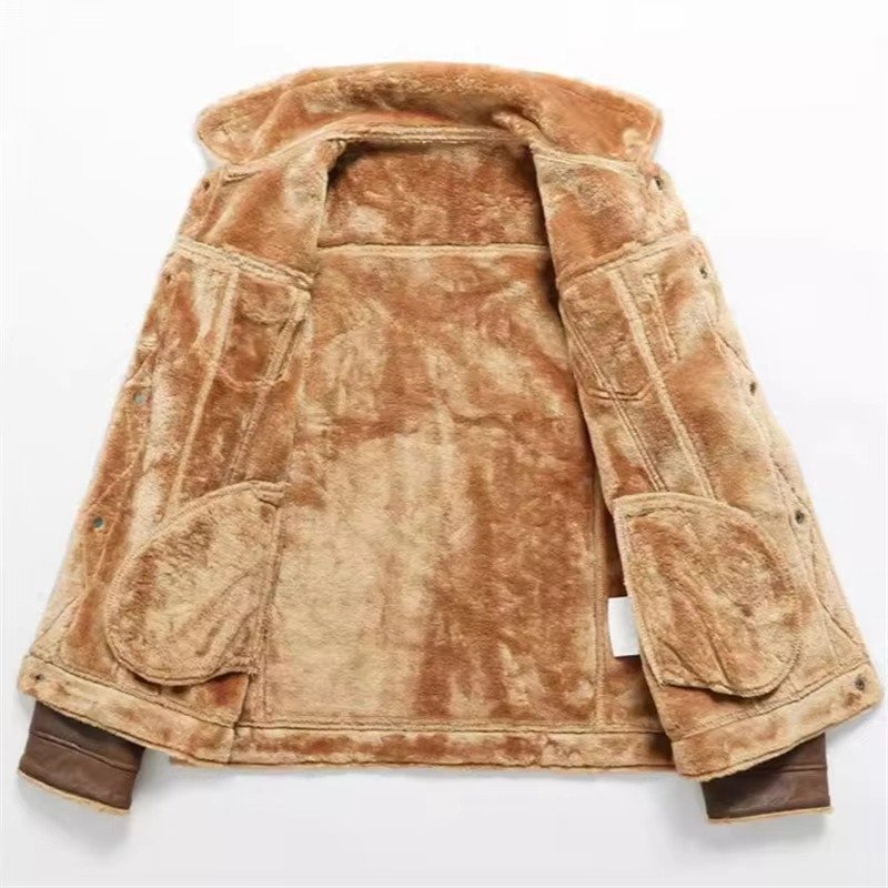 Men's Suede Trucker Jacket