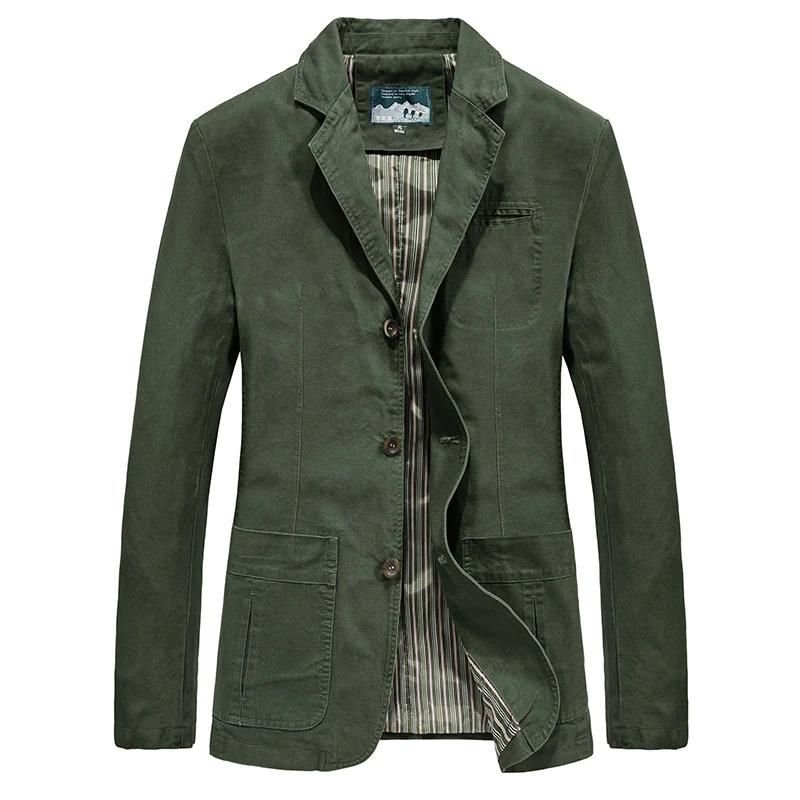 Men's Blazer Jacket - Army Green