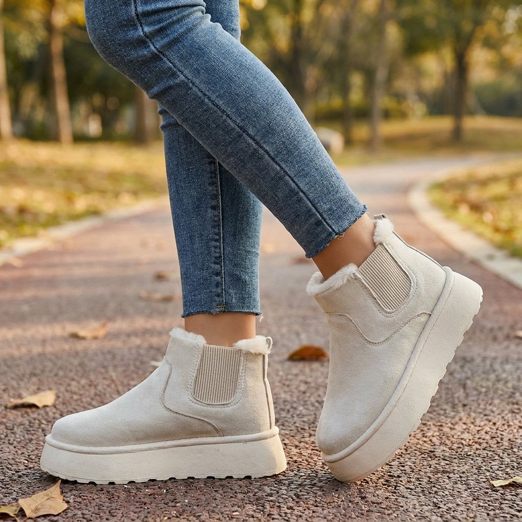 Women's Platform Chelsea Snow Boots